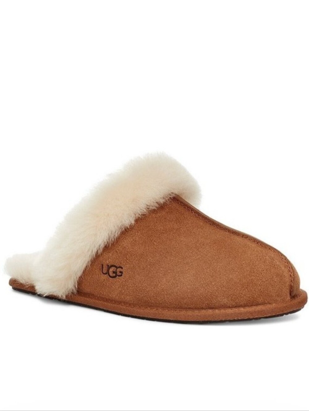 UGG Women's Chestnut Slip-On Suede Scuffette II Slippers. SZ 9 NWOB